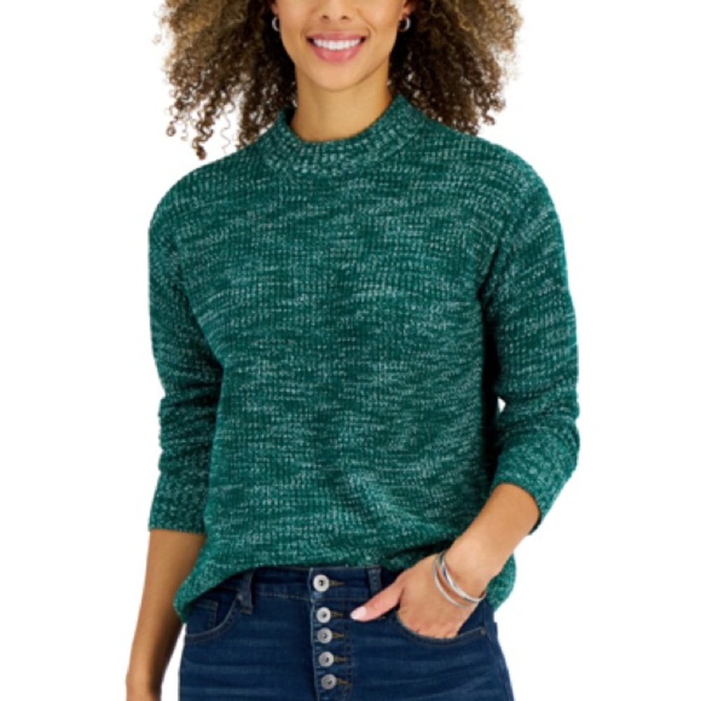 NWT Style & Co Emerald Space Dye Sweater